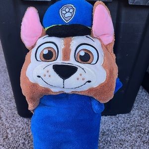 Paw Patrol Chase toddler hooded blanket